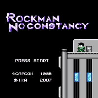 Rockman No Constancy (Hard Version) Title Screen